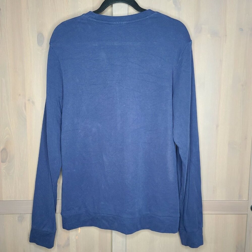 Fila Sweatshirt Mens Medium Blue Pullover Long Sleeve Athleisure Active Casual - Picture 6 of 10